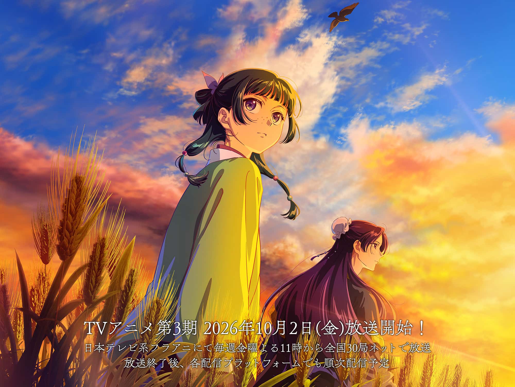 The Apothecary Diaries Season 3 — officially published anime promotional artwork